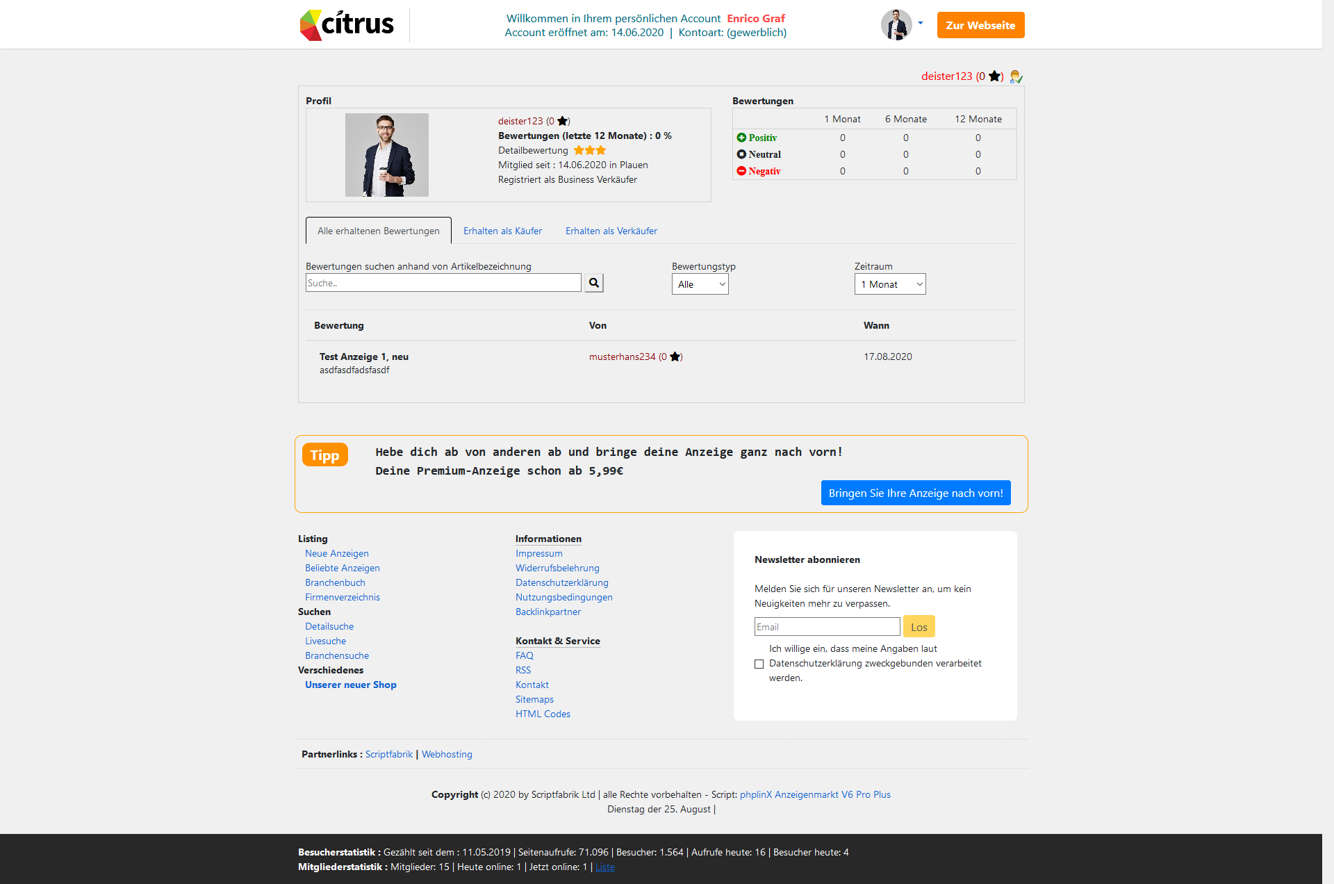 Reseller Licentie / Ontwikkelaar Licentie voor Reclame Markt Pro V6.2.1